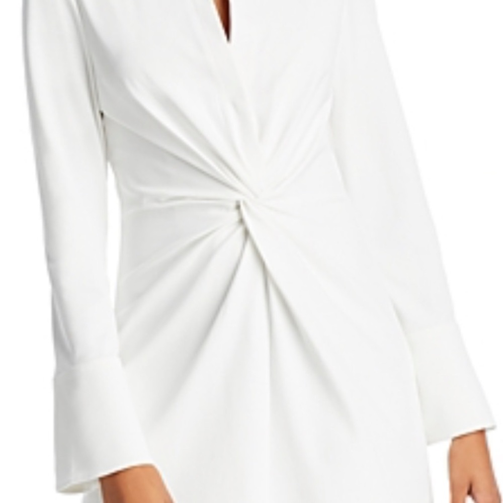 Cinq à Sept Elegant White Long Sleeve Dress